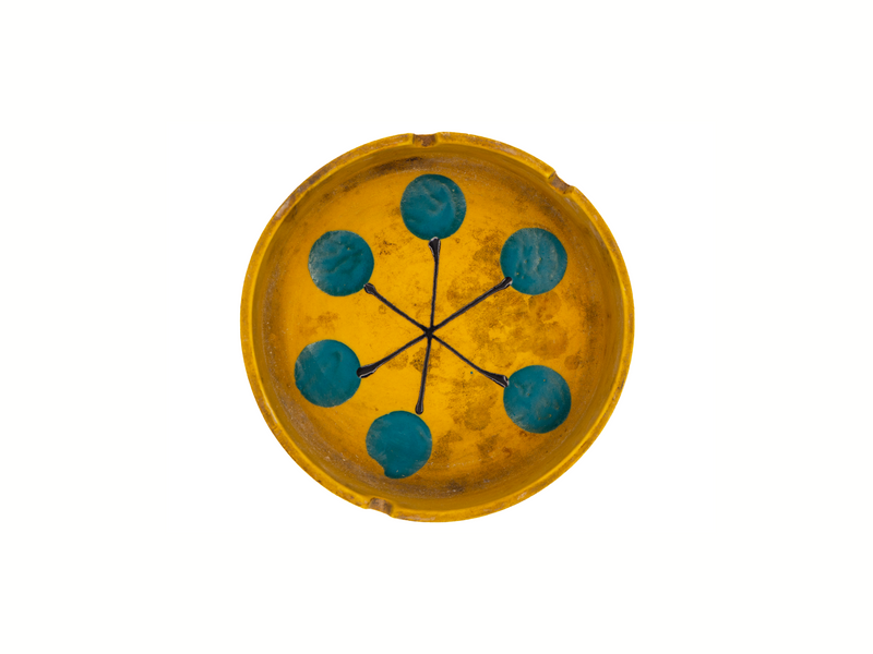 Japanese Mid-Century Geometric Ashtray Wall Art