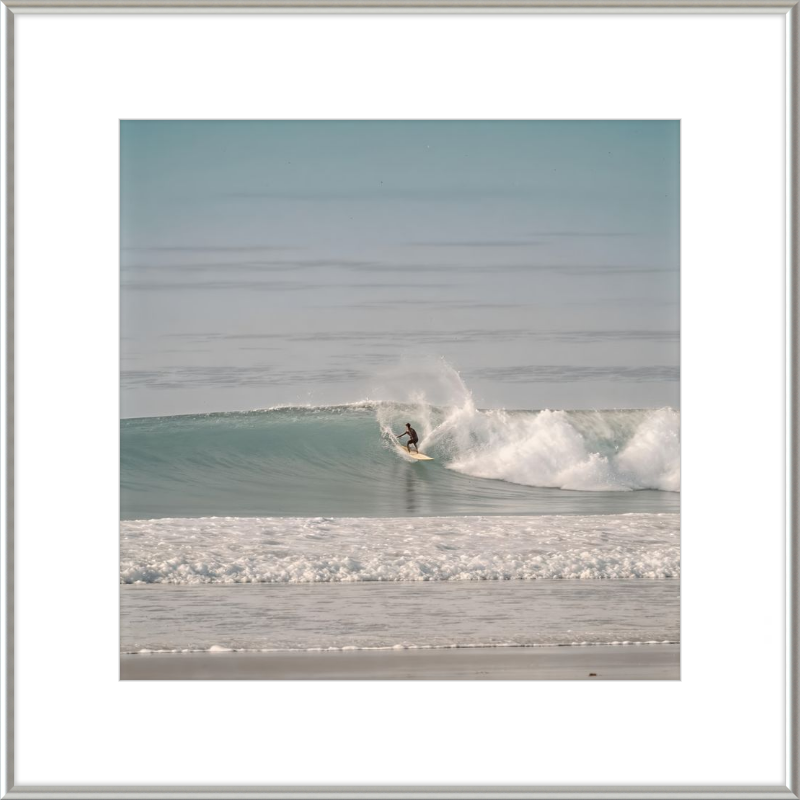 Catching Wave Surfing Framed Art