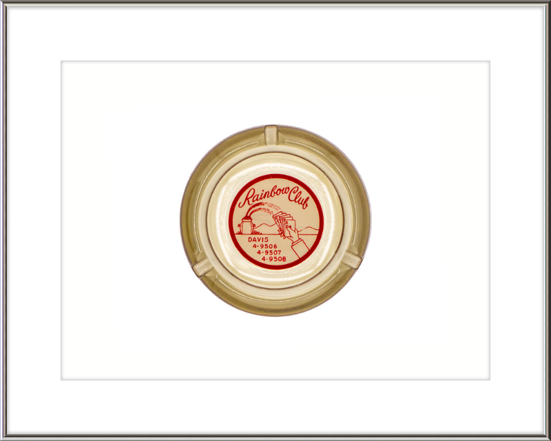 Rainbow Club Beige Ashtray Wall Art