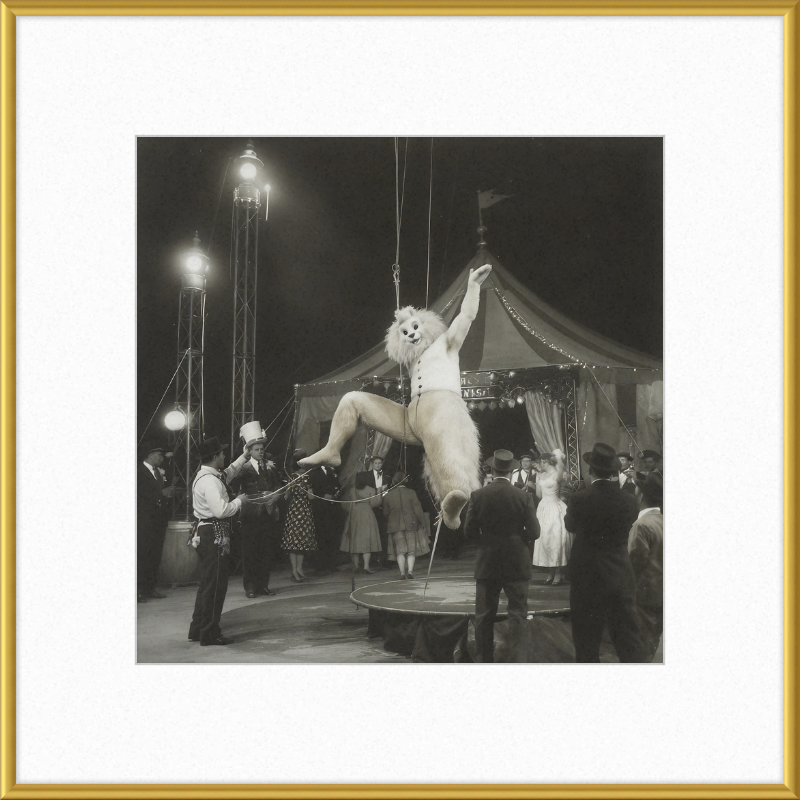 1900's Circus Oddity Framed Wall Art