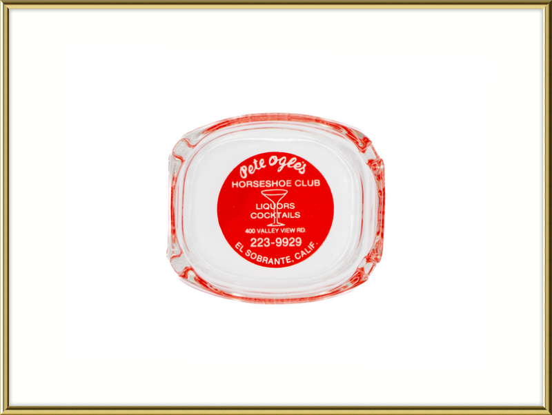 Pete Ogle's Horseshoe Club Ashtray Wall Art