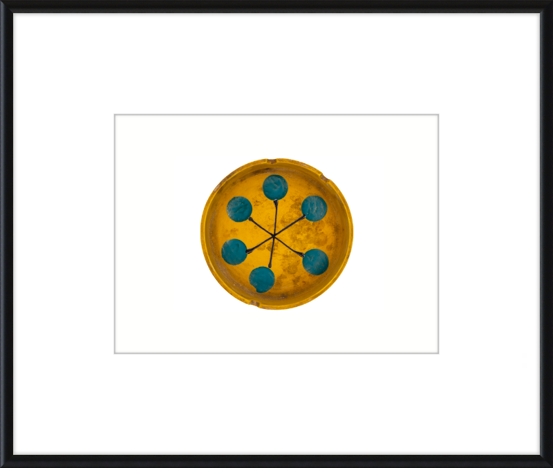 Japanese Mid-Century Geometric Ashtray Wall Art