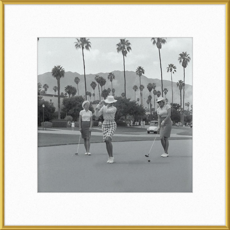 Vintage Palm Springs Golf Framed Art