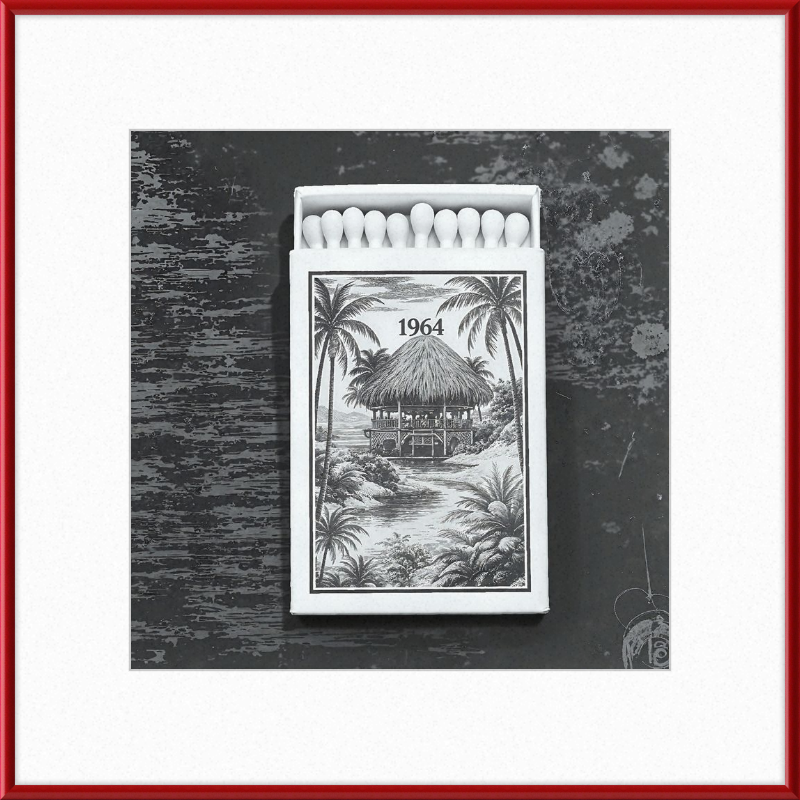 TIKI Matchbook Framed Art