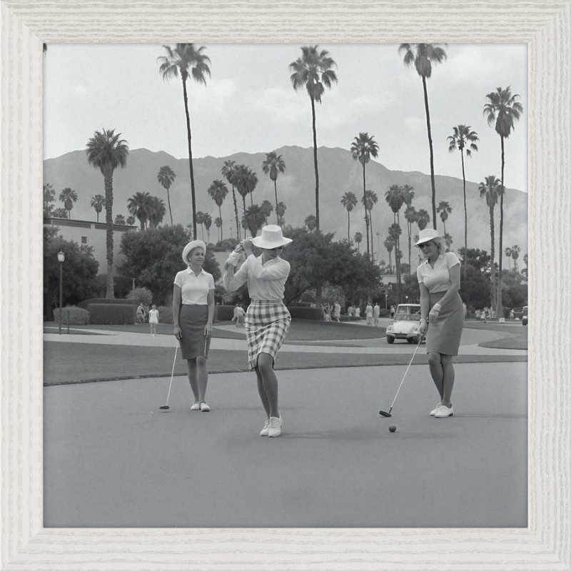 Vintage Palm Springs Golf Framed Art