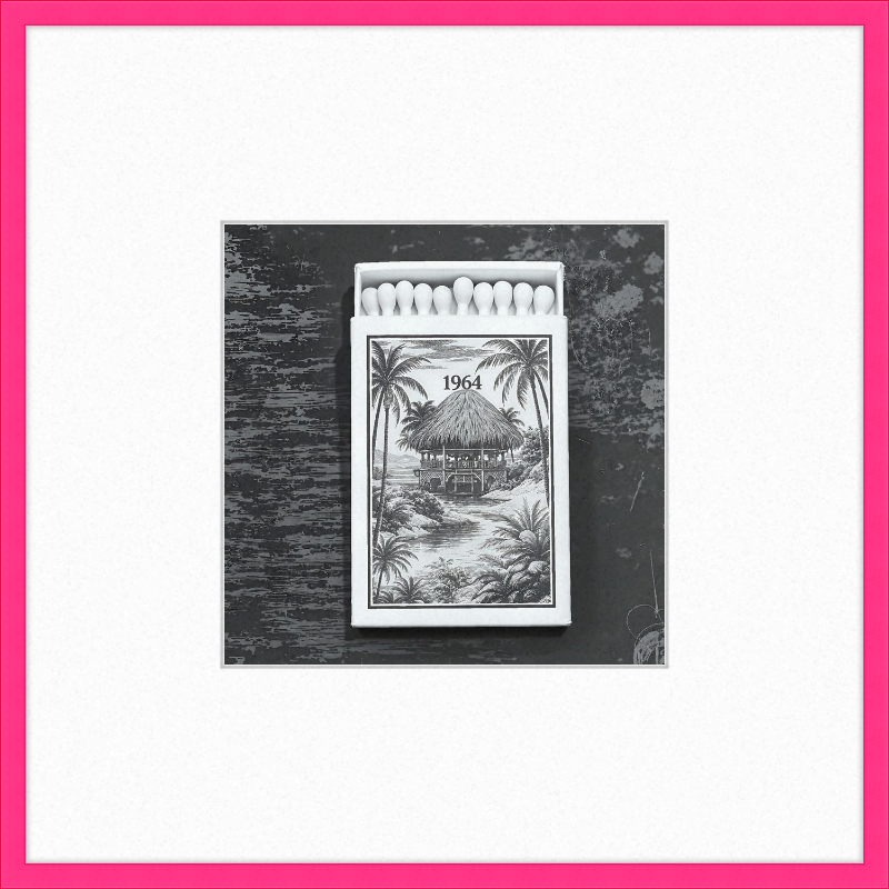 TIKI Matchbook Framed Art