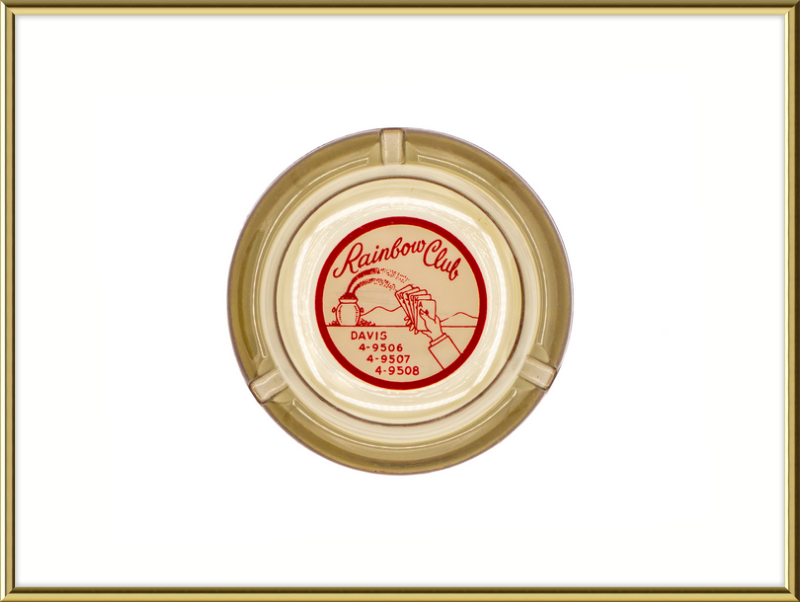 Rainbow Club Beige Ashtray Wall Art