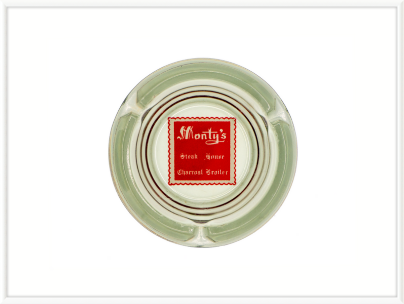 Monty's Steak House Charcoal Broiler Ashtray Wall Art