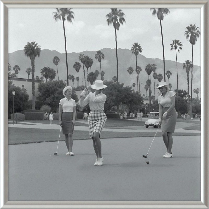 Vintage Palm Springs Golf Framed Art