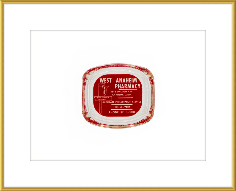 West Anaheim Pharmacy Ashtray Wall Art
