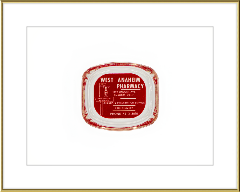 West Anaheim Pharmacy Ashtray Wall Art
