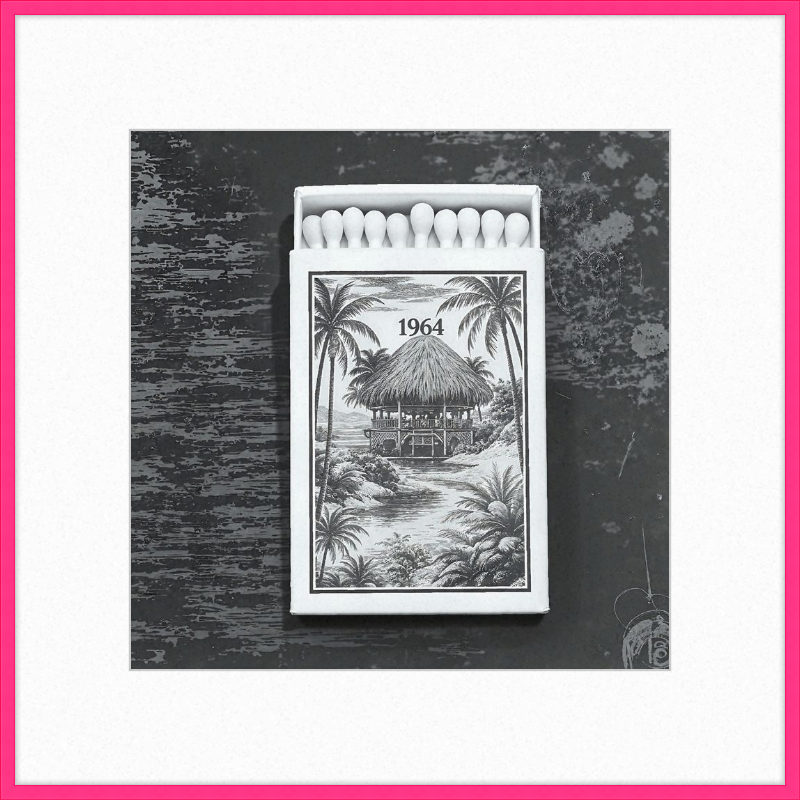 TIKI Matchbook Framed Art