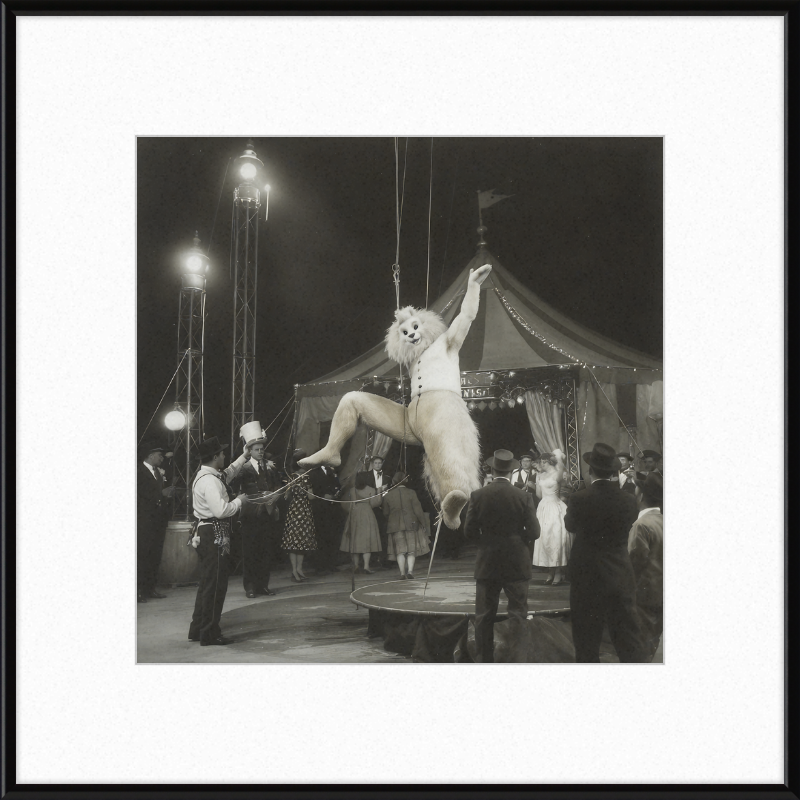 1900's Circus Oddity Framed Wall Art