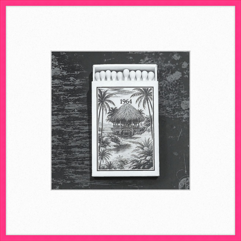 TIKI Matchbook Framed Art