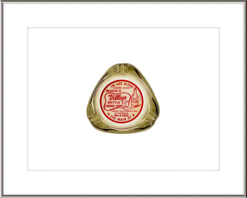 Maehl's Village Bottle & Smoke Shop Ashtray Wall Art