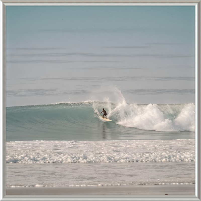 Catching Wave Surfing Framed Art