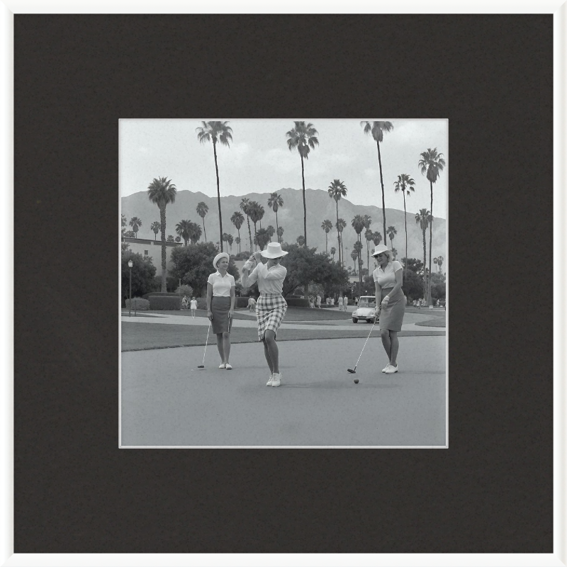 Vintage Palm Springs Golf Framed Art