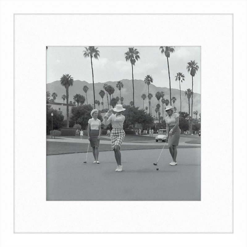 Vintage Palm Springs Golf Framed Art