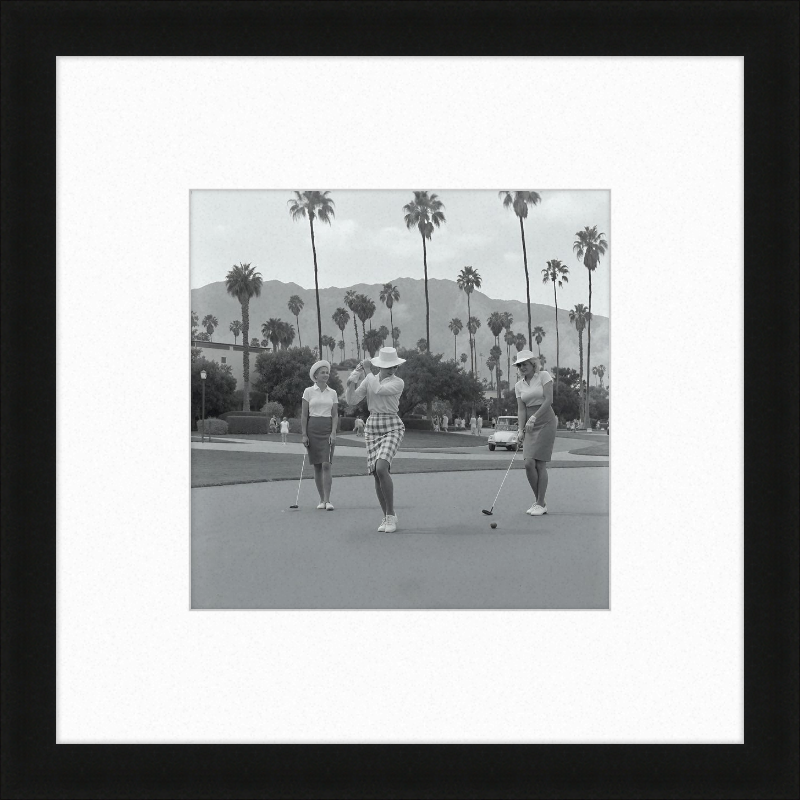 Vintage Palm Springs Golf Framed Art
