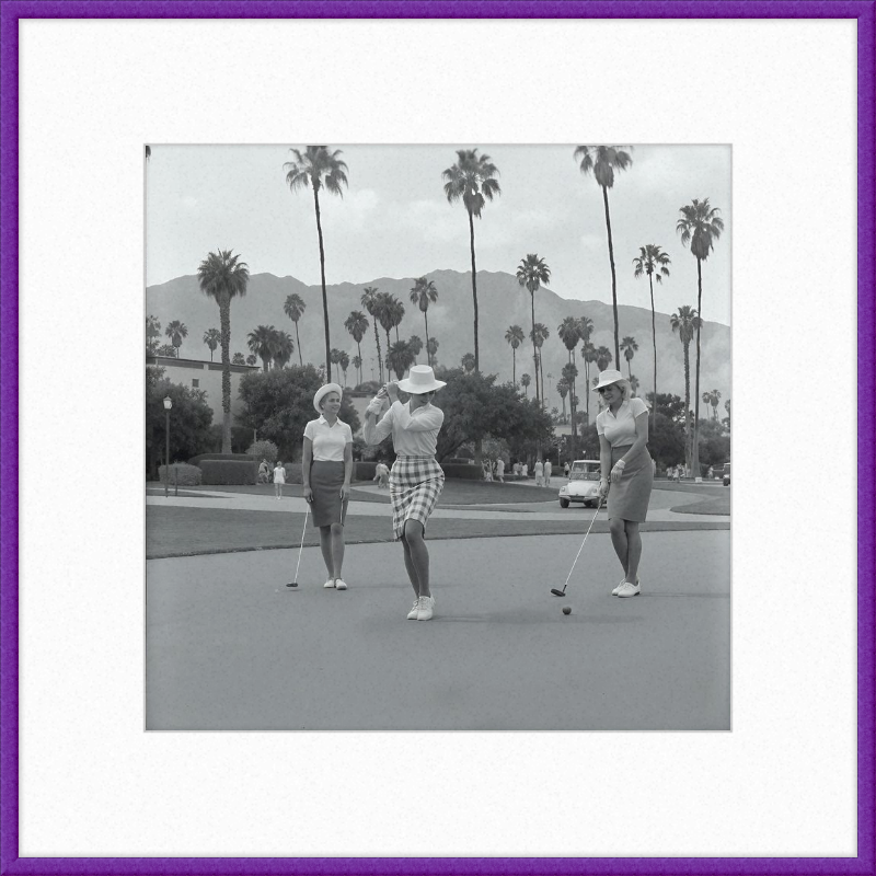 Vintage Palm Springs Golf Framed Art