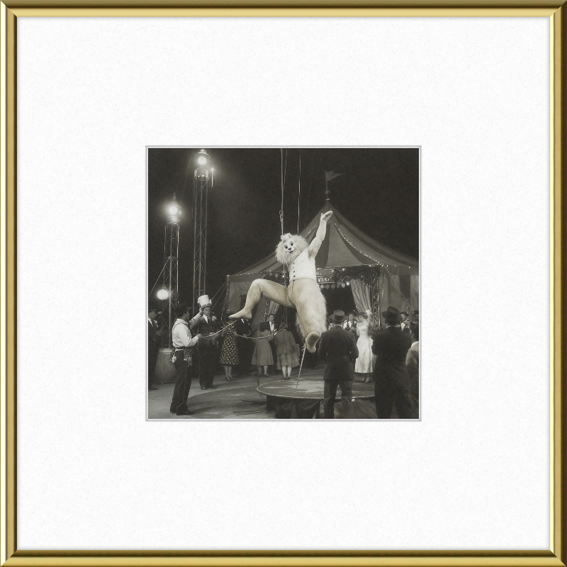 1900's Circus Oddity Framed Wall Art