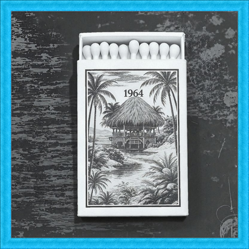 TIKI Matchbook Framed Art