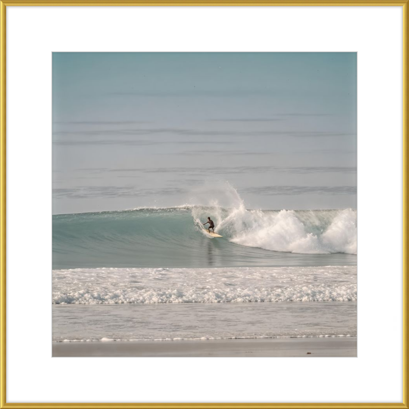 Catching Wave Surfing Framed Art