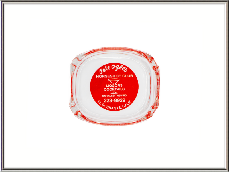 Pete Ogle's Horseshoe Club Ashtray Wall Art