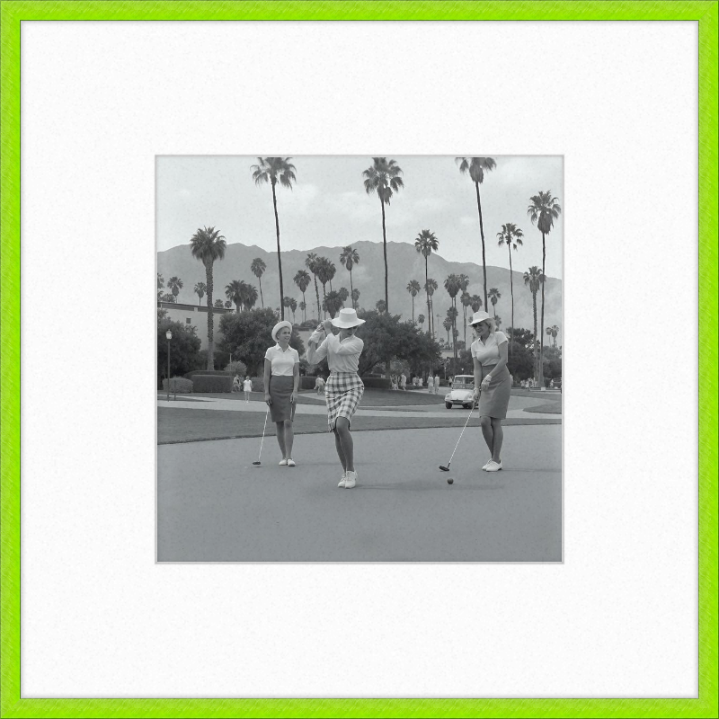 Vintage Palm Springs Golf Framed Art