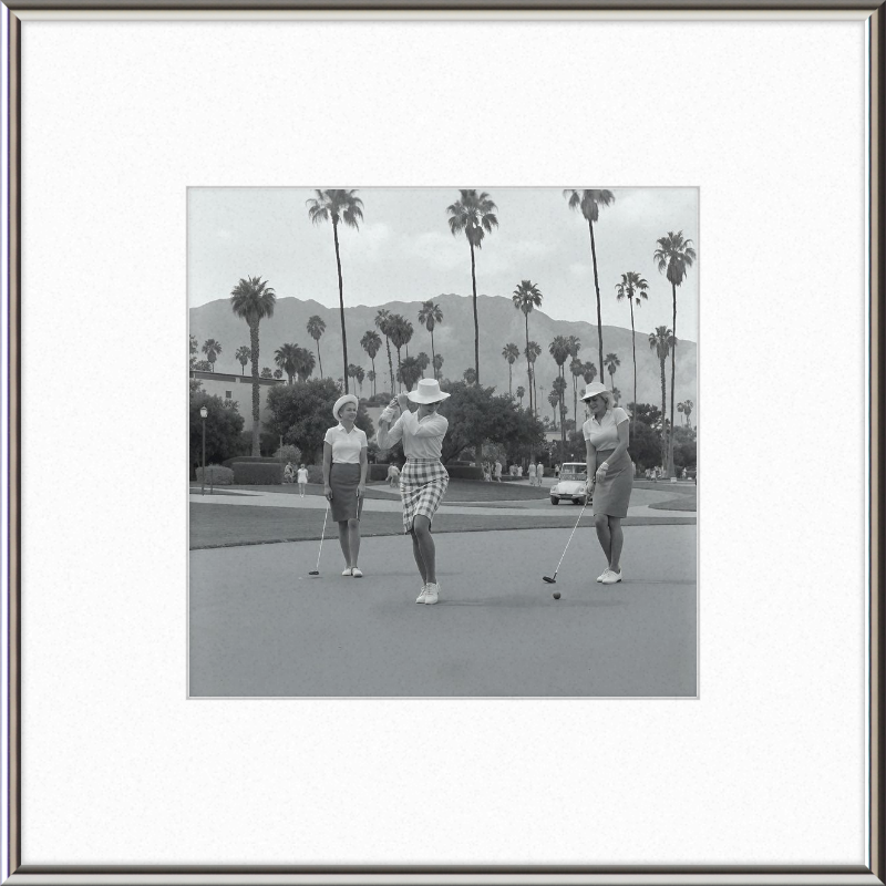 Vintage Palm Springs Golf Framed Art