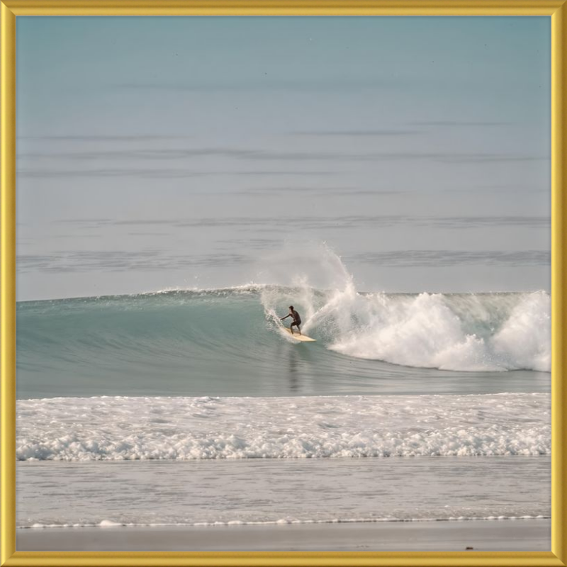 Catching Wave Surfing Framed Art