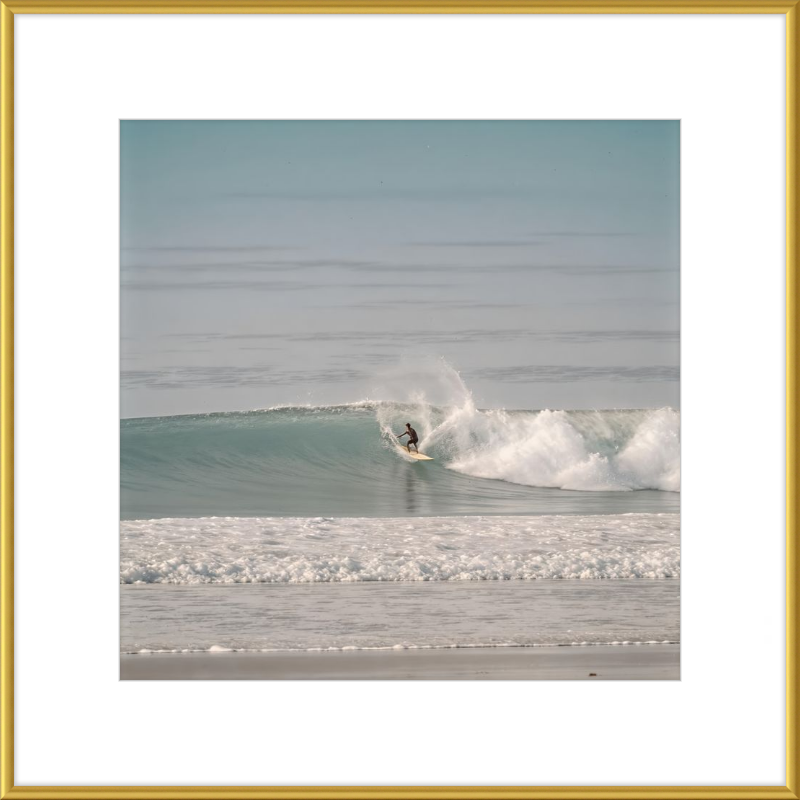 Catching Wave Surfing Framed Art