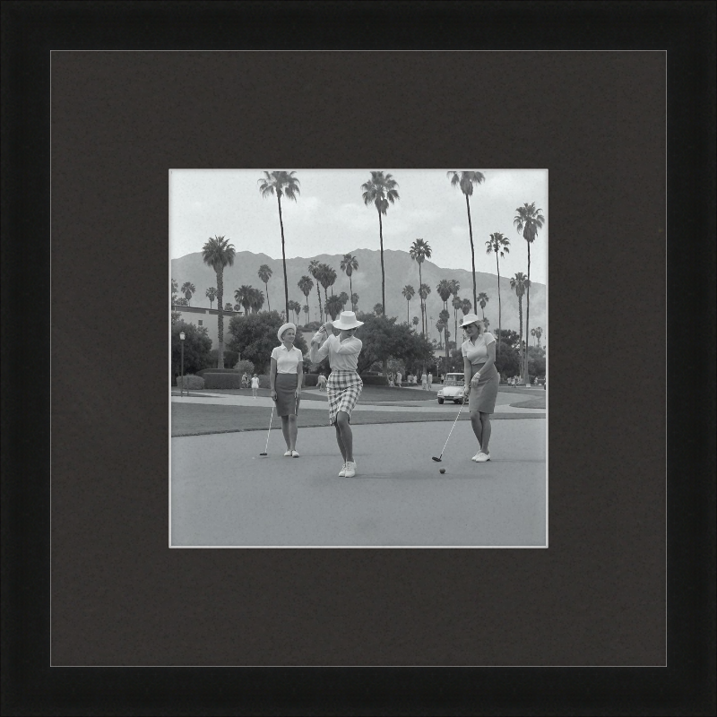 Vintage Palm Springs Golf Framed Art