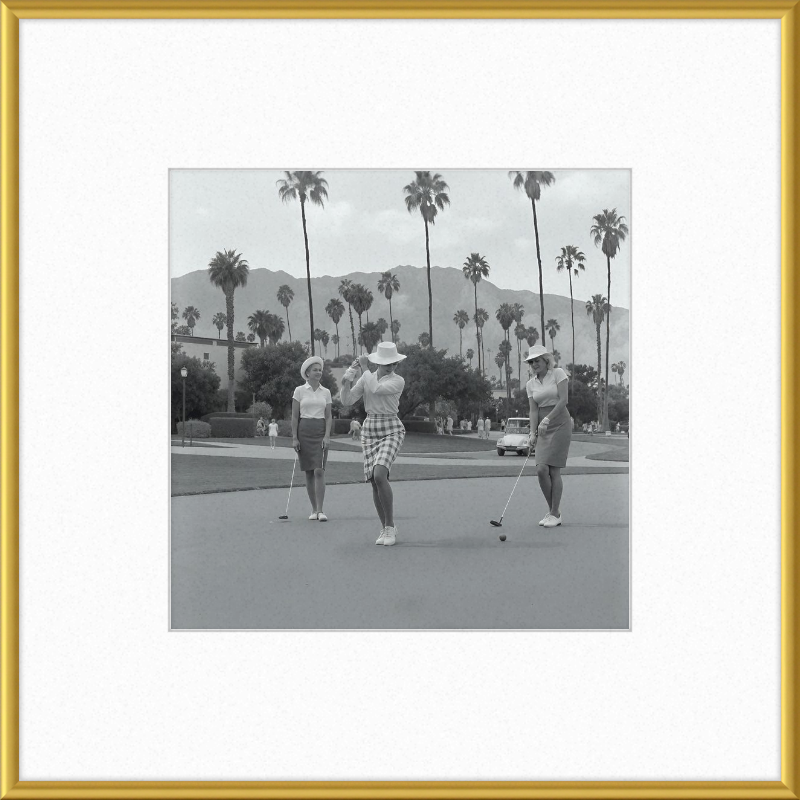 Vintage Palm Springs Golf Framed Art