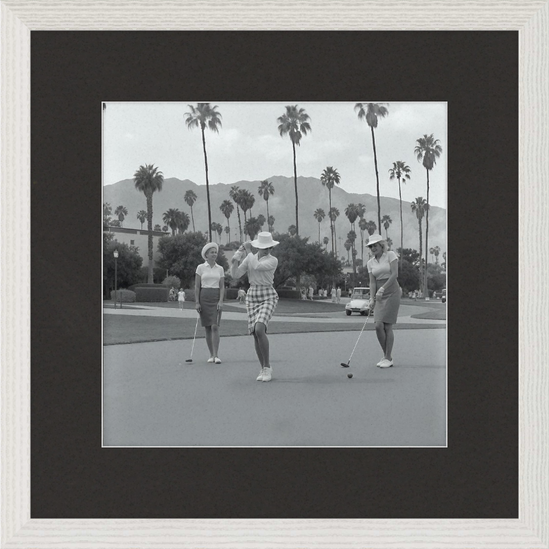 Vintage Palm Springs Golf Framed Art