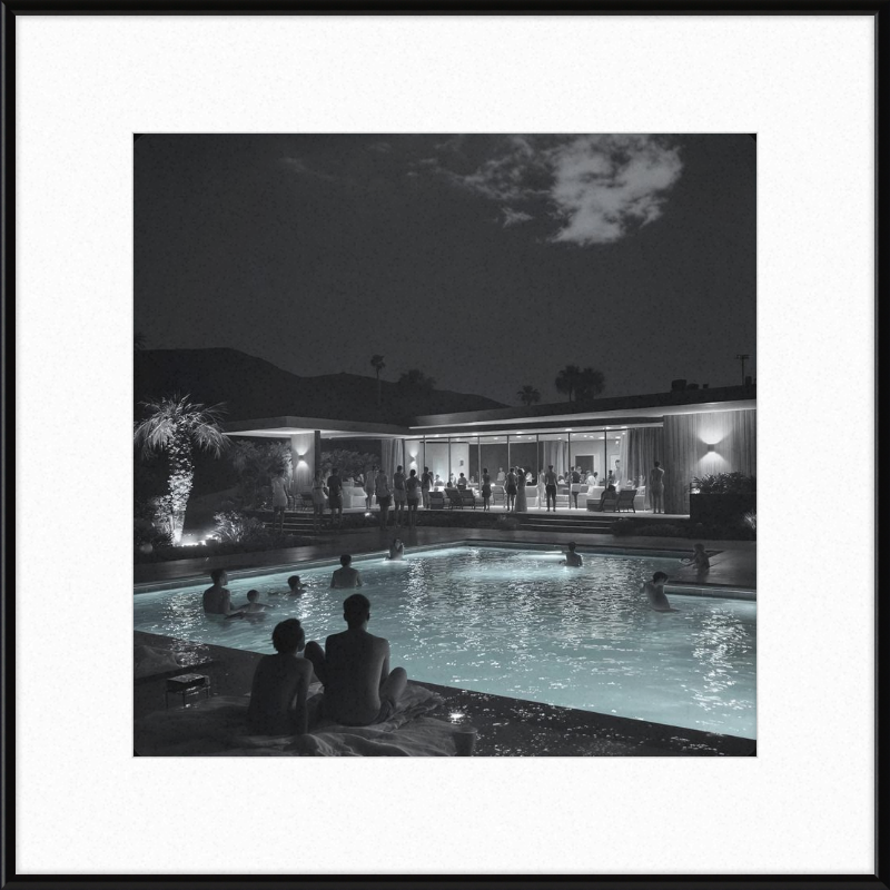Palm Springs Pool Party Framed Art