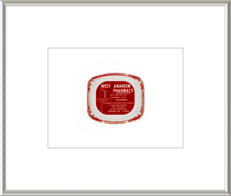 West Anaheim Pharmacy Ashtray Wall Art