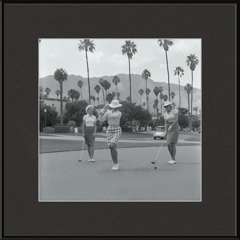 Vintage Palm Springs Golf Framed Art
