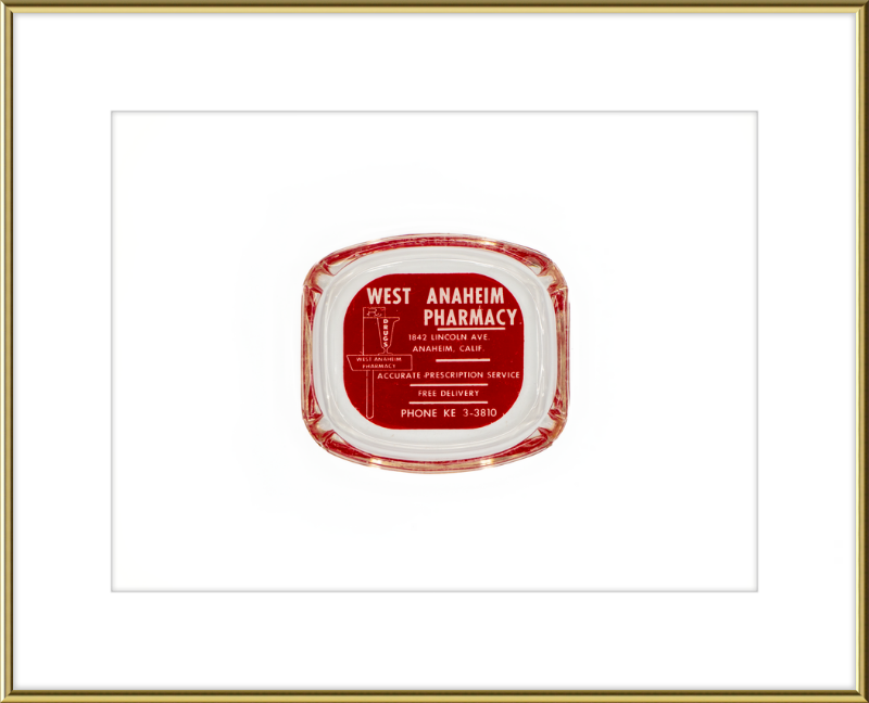 West Anaheim Pharmacy Ashtray Wall Art