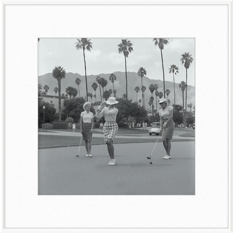 Vintage Palm Springs Golf Framed Art