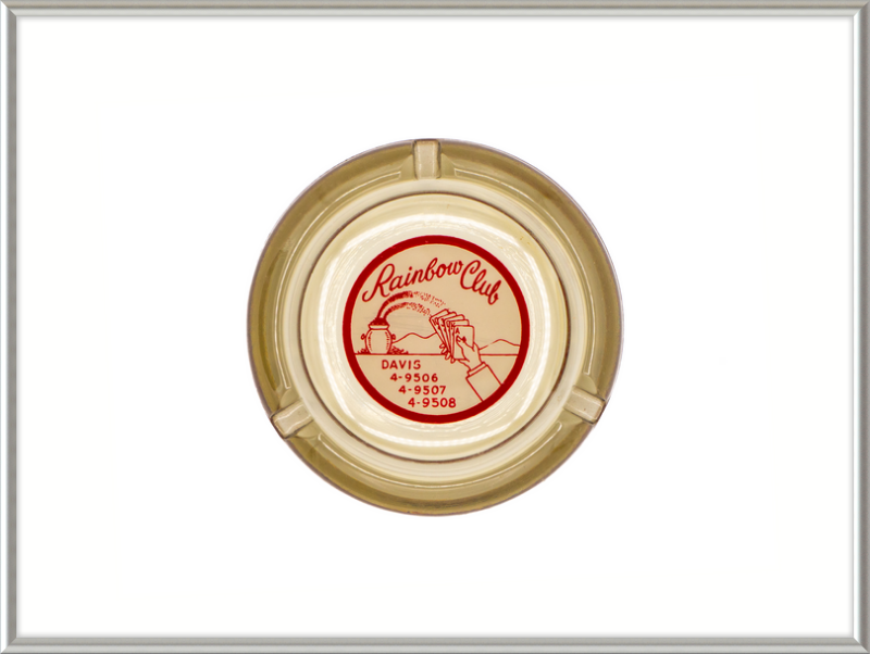 Rainbow Club Beige Ashtray Wall Art