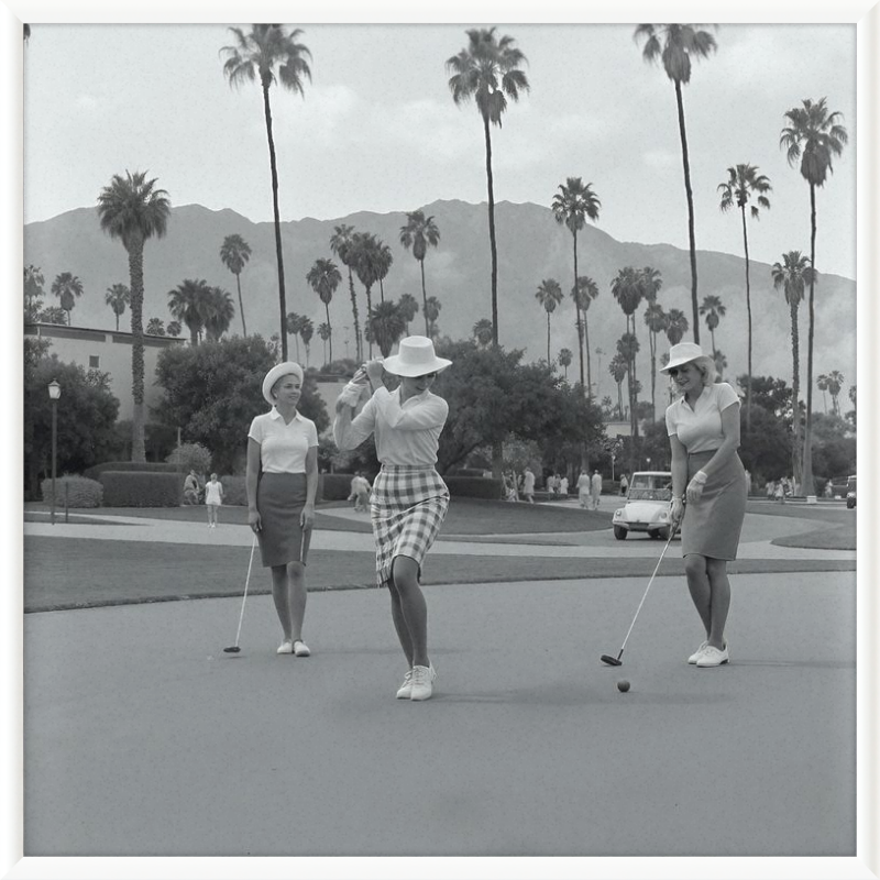 Vintage Palm Springs Golf Framed Art