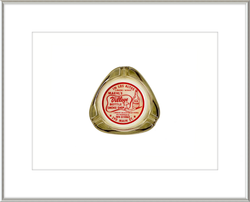 Maehl's Village Bottle & Smoke Shop Ashtray Wall Art