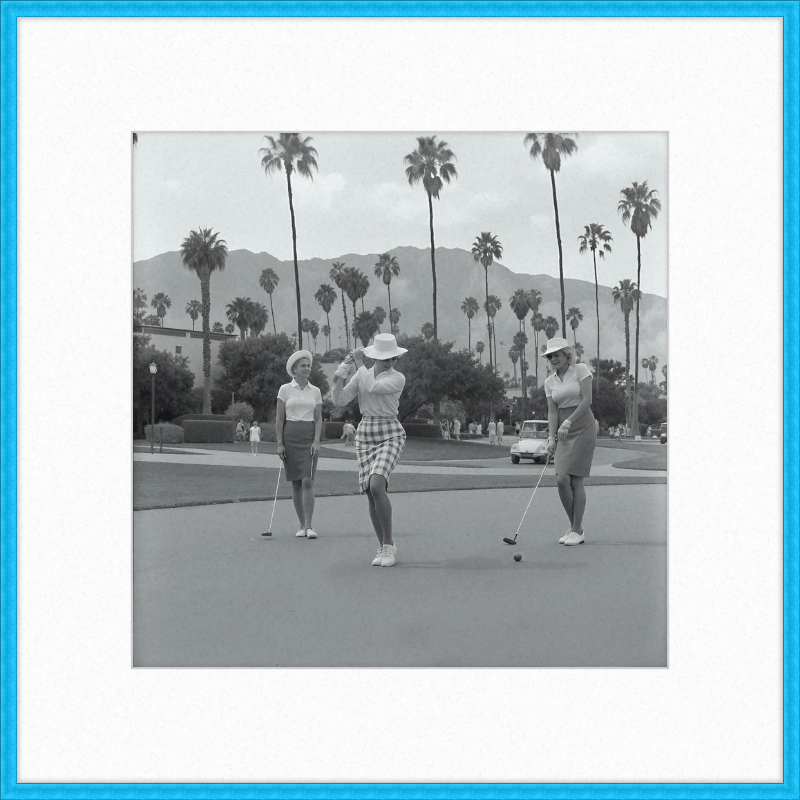 Vintage Palm Springs Golf Framed Art