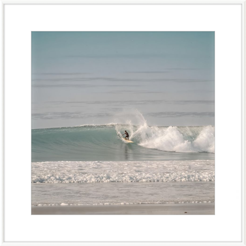 Catching Wave Surfing Framed Art