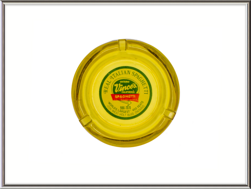 Vince's California Spaghetti Ashtray Wall Art
