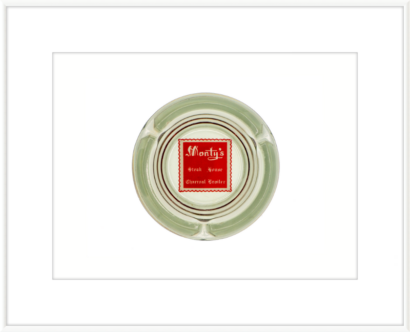 Monty's Steak House Charcoal Broiler Ashtray Wall Art
