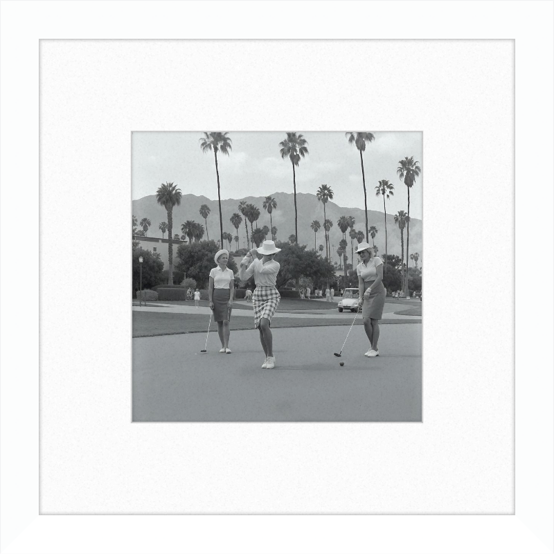 Vintage Palm Springs Golf Framed Art
