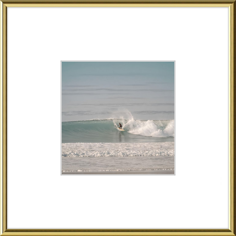 Catching Wave Surfing Framed Art