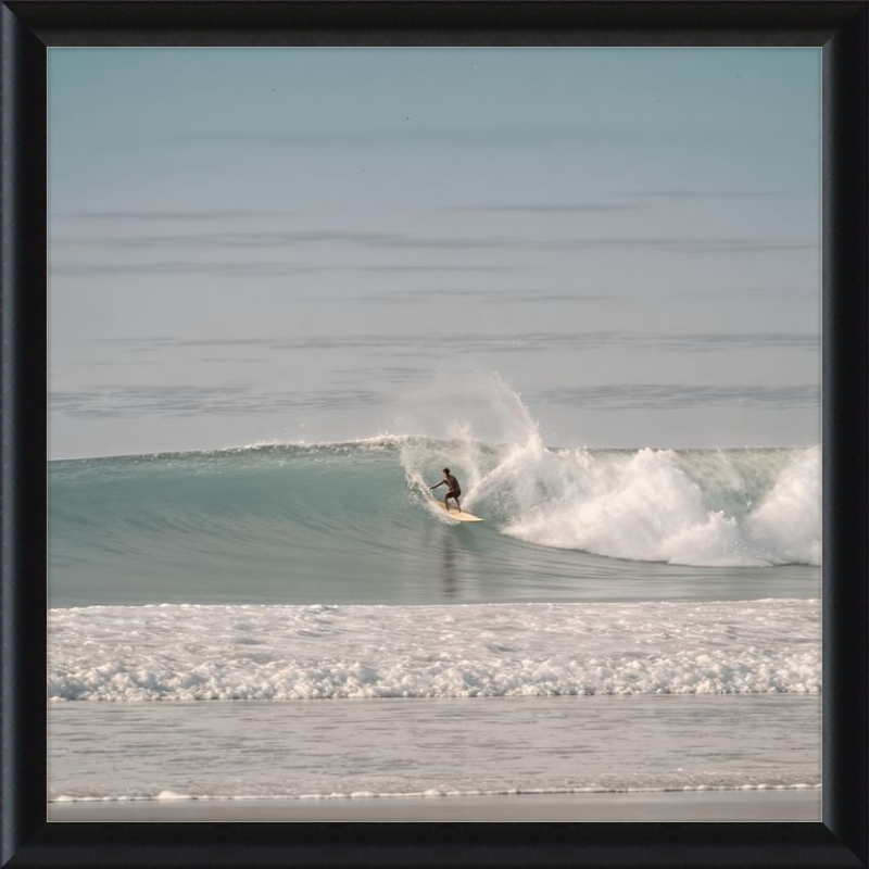 Catching Wave Surfing Framed Art